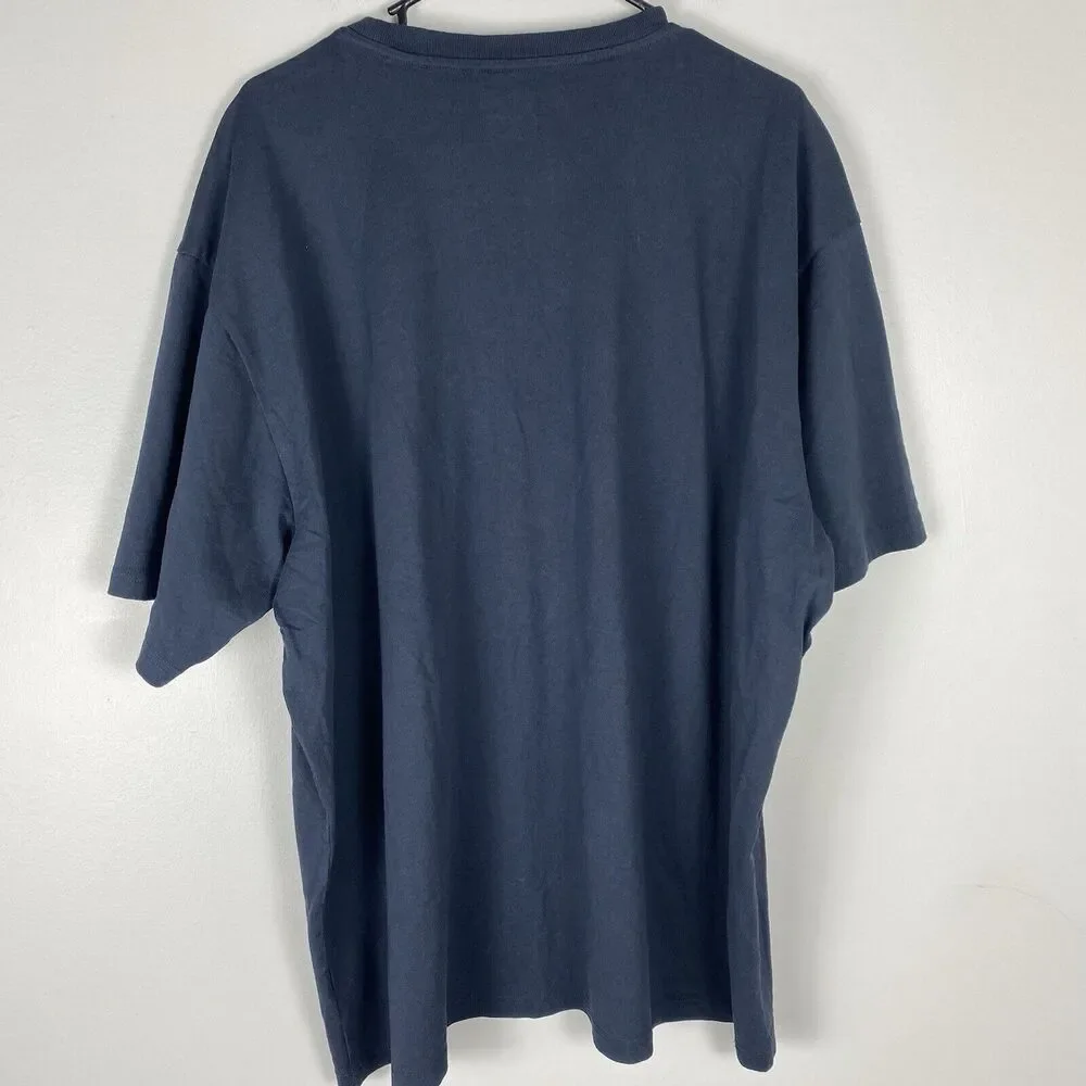 Everlane Men's Short Sleeve Crew Tee in Slate Blue - Picture 2 of 9